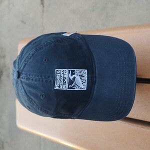Carhartt Friends of the Mississippi River Blue White Embroidered Strap-on Cap Ha